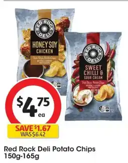 Coles Red Rock Deli Potato Chips offer