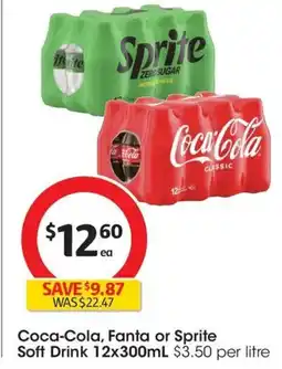 Coles Coca-Cola, Fanta or Sprite Soft Drink offer