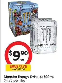 Coles Monster Energy Drink offer