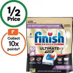 Woolworths Finish Ultimate Plus Material Care Dishwasher Tablets offer