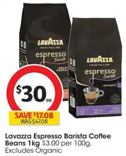 Coles Lavazza Espresso Barista Coffee Beans offer
