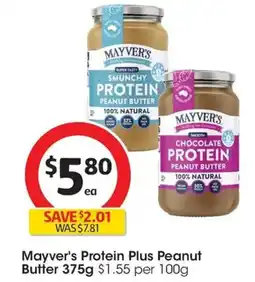 Coles Mayver's Protein Plus Peanut Butter offer