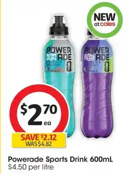 Coles Powerade Sports Drink offer