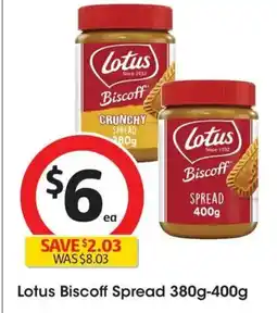 Coles Lotus Biscoff Biscoff SPREAD 400g offer