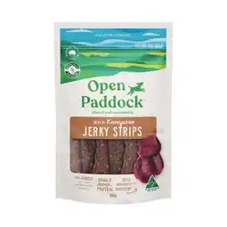 Woolworths Open Paddock Jerky Strips Dog Treats offer