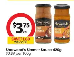 Coles Sharwood's Simmer Sauce offer