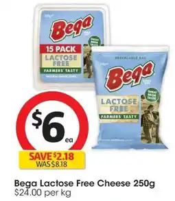 Coles Bega Lactose Free Cheese offer