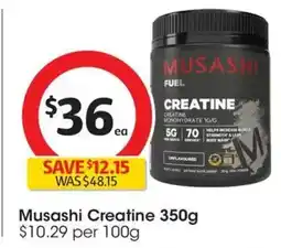 Coles Musashi Creatine offer