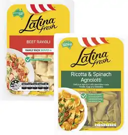 Coles Latina Beef Ravioli or Ricotta & Spinach Agnolotti 625g offer