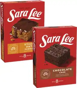Coles Sara Lee Frozen Buttercake, Sticky Date Pudding or Mini Cups 280g-475g offer