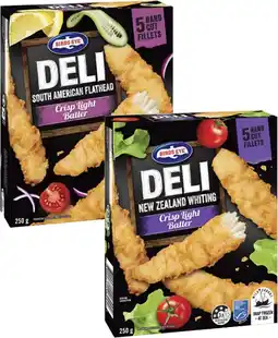 Coles Birds Eye Deli Crispy Light Batter Fish offer