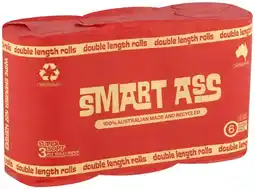 Coles NEW Smart Ass Recycled Toilet Paper Double Length offer
