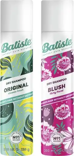 Coles Batiste Dry Shampoo Original or Blush 200mL offer