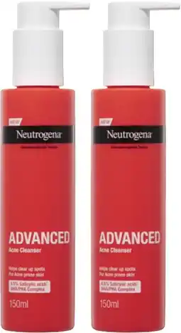 Coles Neutrogena Advanced Acne Cleanser offer