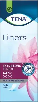 Coles Tena Extra Long Length Continence Liners offer