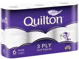 Coles Quilton 3-Ply White Toilet Paper offer
