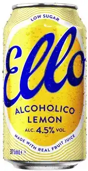 Coles Ello Vodka Alcoholico Lemon 4.5% Cans offer
