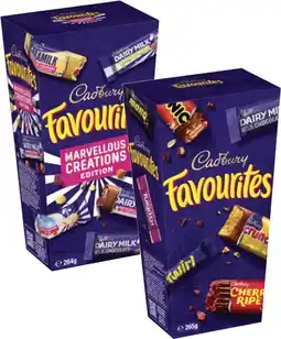 Coles Cadbury Favourites-265g offer