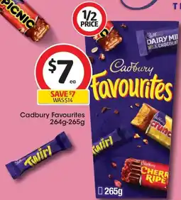 Coles Cadbury Favourites offer