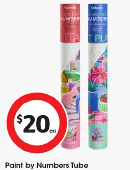 Coles Paint by Numbers Tube offer