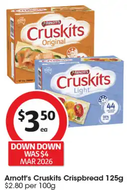 Coles Arnott's Cruskits Crispbread offer