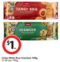Coles Coles White Rice Crackers offer