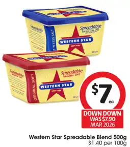 Coles Western Star Spreadable Blend offer