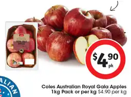 Coles Coles Australian Royal Gala Apples offer