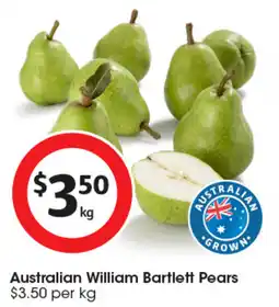 Coles Australian William Bartlett Pears offer