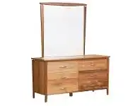Glendale Dresser with Mirror in Blackwood