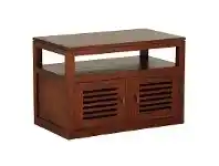 LivingStyles Holland Mahogany 2 Door TV Stand, 90cm, Mahogany offer