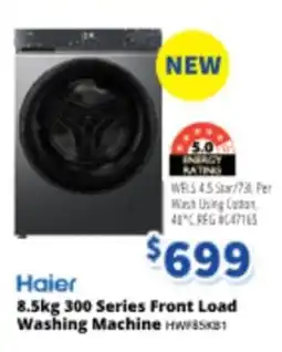 Bi-Rite Haier 300 Series Front Load Washing Machine HWF85KB1 offer