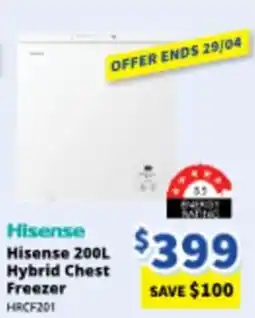 Bi-Rite Hisense Hisense Hybrid Chest Freezer HRCF201 offer