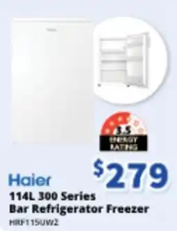 Bi-Rite Haier 300 Series Bar Refrigerator Freezer HRF115UW2 offer