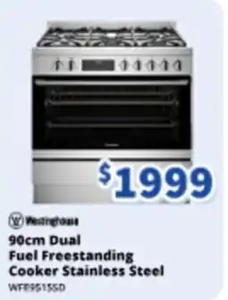 Bi-Rite 90cm Dual Fuel Freestanding Cooker Stainless Steel offer