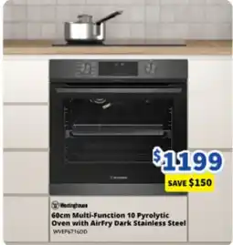 Bi-Rite 60cm Multi-Function 10 Pyrolytic Oven with AirFry Dark Stainless Steel offer