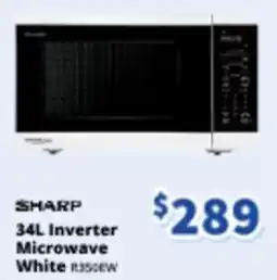 Bi-Rite SHARP Inverter Microwave White R350EW offer