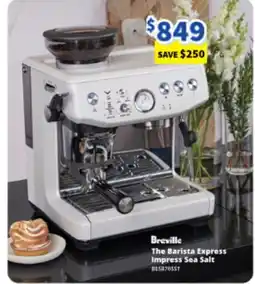 Bi-Rite Breville The Barista Express Impress Sea Salt BES8765ST offer