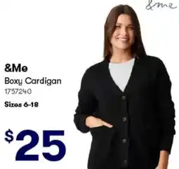 BIG W &Me Boxy Cardigan offer