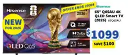 Bi-Rite Hisense 65" Q6SAU 4K QLED Smart TV (2026) 6506SAU offer