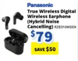 Bi-Rite Panasonic True Wireless Digital Wireless Earphone (Hybrid Noise Cancelling) RZB310WDEK offer
