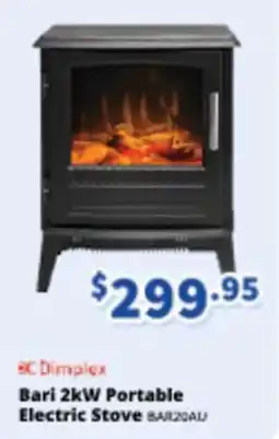 Bi-Rite BC Dimplex Bari 2kW Portable Electric Stove BAR20AU offer