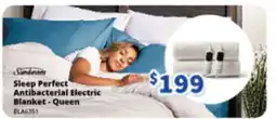 Bi-Rite Sunbeam Sleep Perfect Antibacterial Electric Blanket-Queen offer