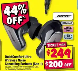 JB Hi-Fi QuietComfort Ultra Wireless Noise Cancelling Earbuds offer