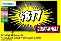 JB Hi-Fi 65" 4K QLED Smart TV offer