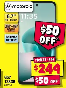 JB Hi-Fi motorola G57 128GB offer