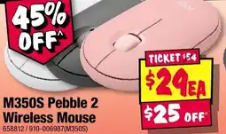 JB Hi-Fi M350S Pebble 2 Wireless Mouse offer
