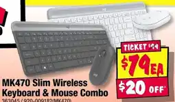JB Hi-Fi MK470 Slim Wireless Keyboard & Mouse Combo offer