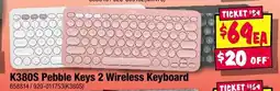 JB Hi-Fi K380S Pebble Keys 2 Wireless Keyboard offer