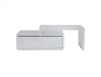 LivingStyles Yanna 2 Drawer 220 cm Adjustable TV Unit - Matte Silver offer